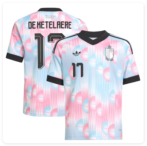 Fan Version 2026 World Cup BEL Charles De Ketelaere 17 Away Soccer Jersey Football Shirt