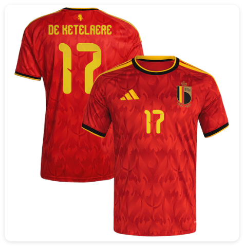 Player Version 2026 BEL Charles De Ketelaere 17 Home Soccer Jersey Football Shirt