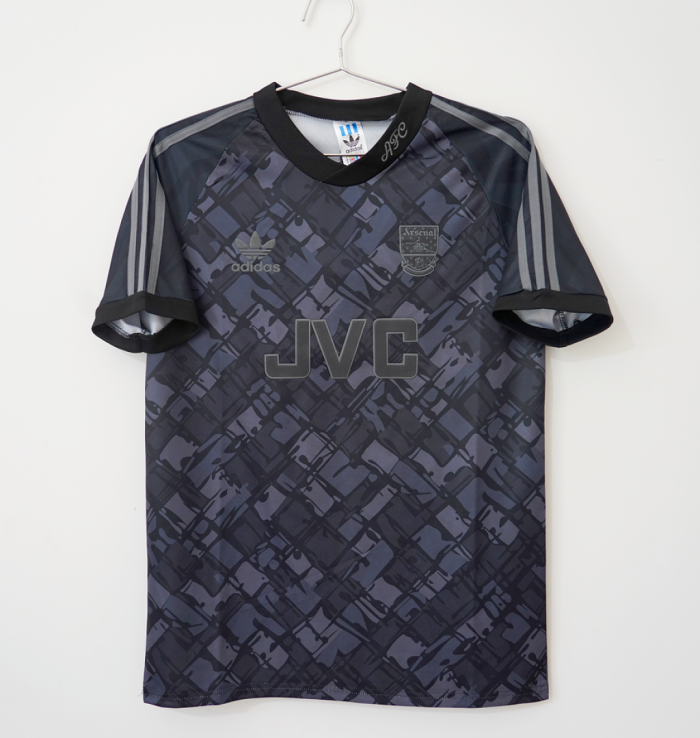 Retro Jersey 1990-1991 Arsenal Black Soccer Jersey Vintage Football Shirt