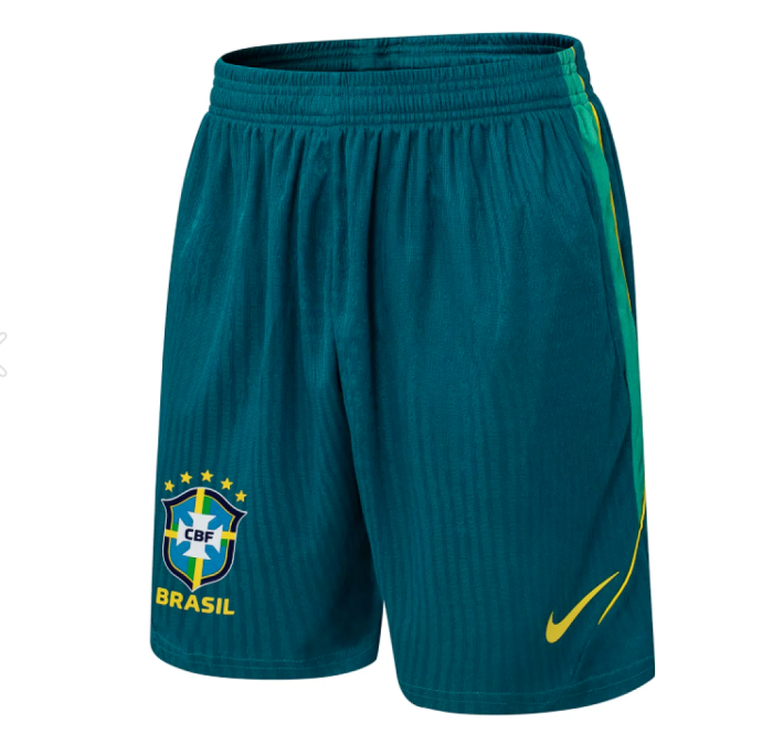 Player Version 2026 Brazil Green Soccer Training Shorts Brasil Football Shorts