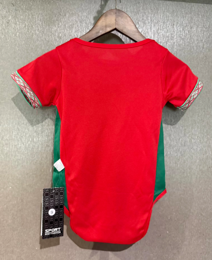 Baby Cloth 2026-2027 Morocco Home Soccer Jersey Baby Onesies
