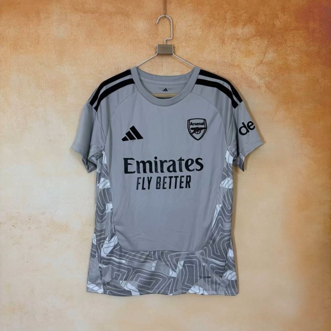 Fan Version 2026-2027 Arsenal Grey Goalkeeper Soccer Jersey Football Shirt
