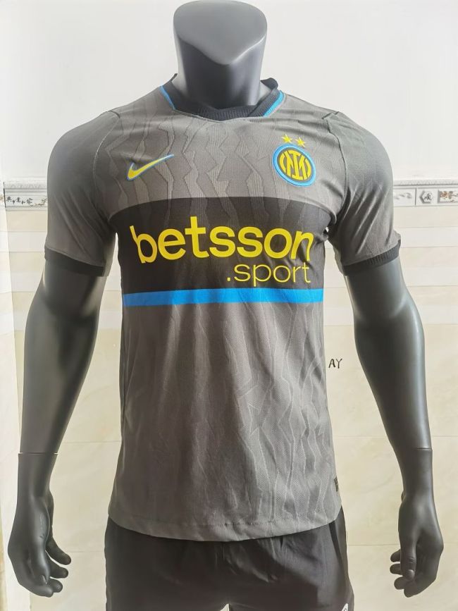 Player Version 2026-2027 Inter Milan Third Away Grey Soccer Jersey Inter Football Shirt