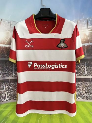 Fan Version 2026-2027 Doncaster Rovers Home Soccer Jersey Football Shirt