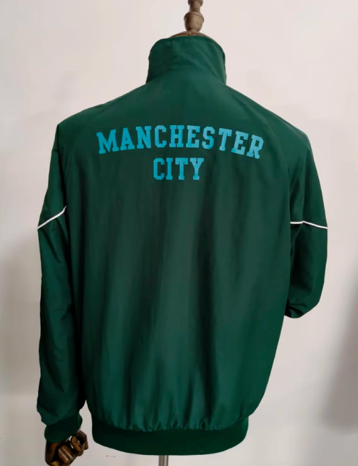 2026 Manchester City Green Soccer Windbreaker Jacket Football Jacket
