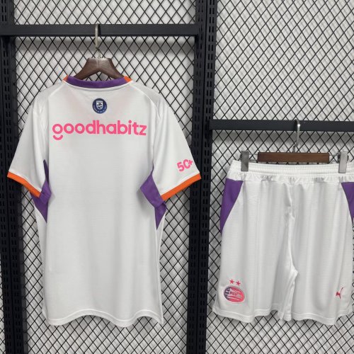 Adult Uniform 2026-2027 PSV Eindhoven Away White Soccer Jersey Shorts Men's Football Kit