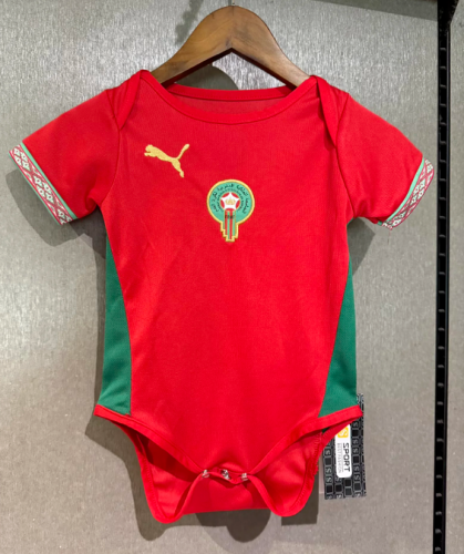 Baby Cloth 2026-2027 Morocco Home Soccer Jersey Baby Onesies
