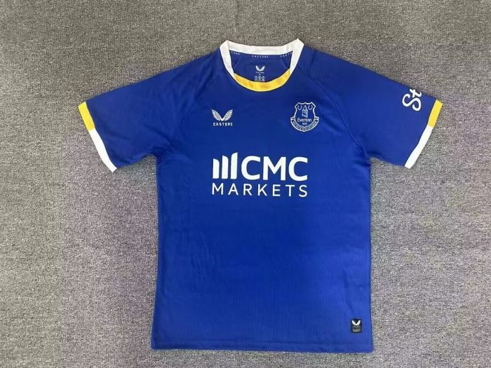 with Sponor Logo Fan Version 2026-2027 Everton Home Soccer Jersey Football Shirt