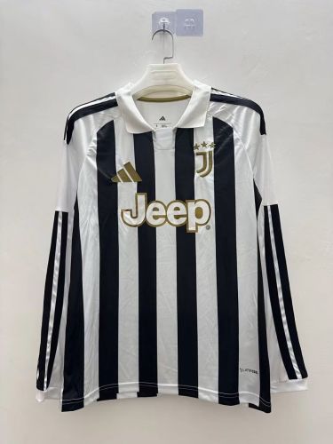 Long Sleeve Maillot Juve Shirt 2026-2027 Juventus Home Soccer Jersey Football Shirt