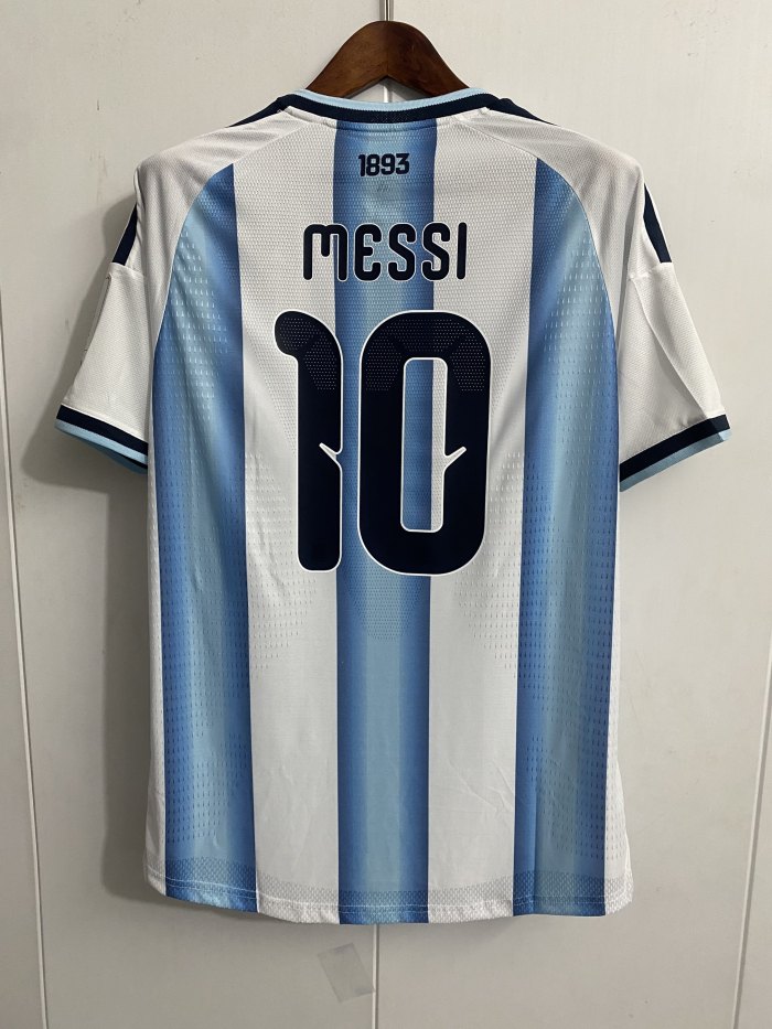 with FIFA World Champions 2022+Legacy+World Cup+Golden Ball Patch Player Version 2026 Argentina MESSI 10 Home Soccer Jersey Camisetas de Futbol