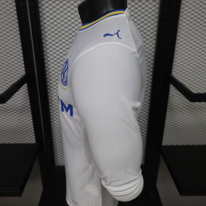 Long Sleeve Player Version 2026-2027 Olympique de Marseille Home Soccer Jersey Football Shirt