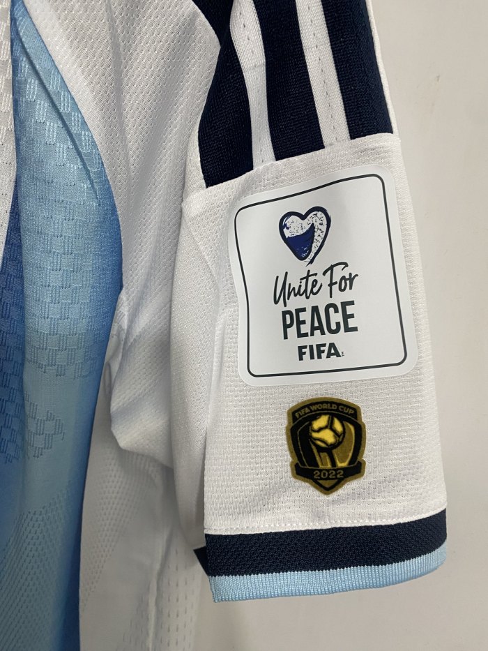 with FIFA World Champions 2022+Legacy+World Cup+Golden Ball Patch Player Version 2026 Argentina MESSI 10 Home Soccer Jersey Camisetas de Futbol