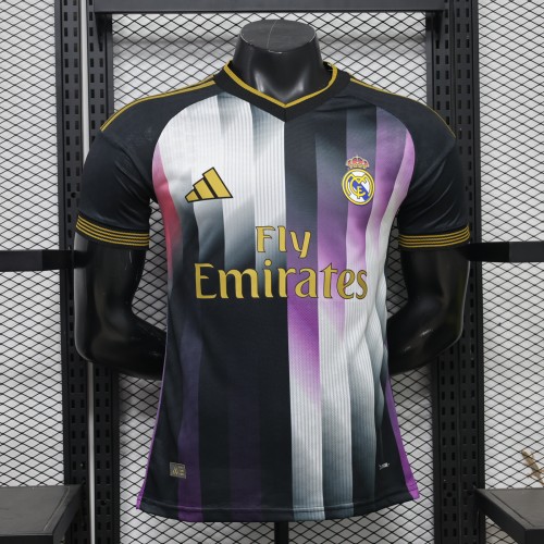 Player Version 2026-2027 Real Madrid Black/White/Purple Soccer Jersey Real Football Shirt