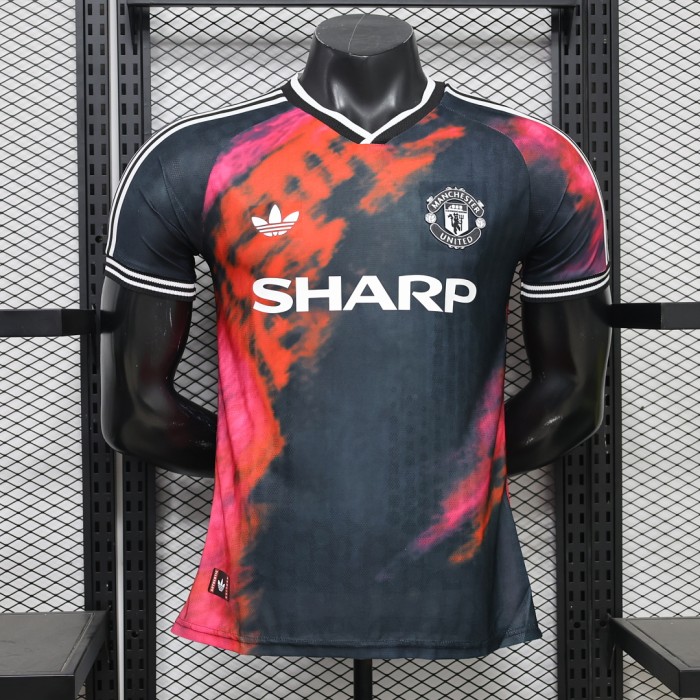 Player Version 2026-2027 Manchester United Black/Red Soccer Jersey Football Shirt