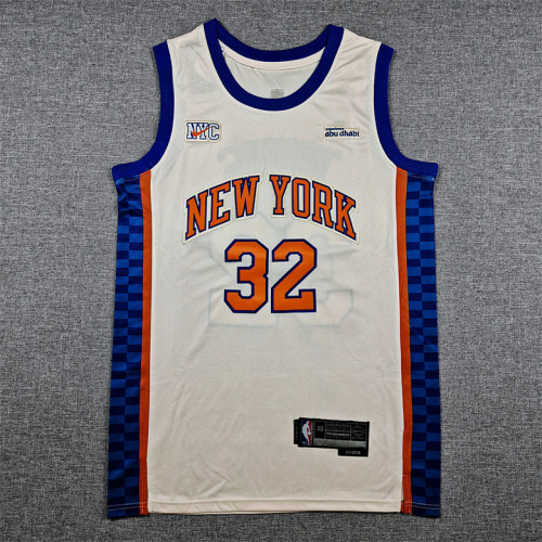 2026 City Edition New York Knicks TOWNS 32 OFF-White NBA Shirt Men's Basketball Jersey
