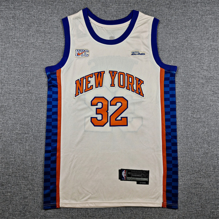 2026 City Edition New York Knicks TOWNS 32 OFF-White NBA Shirt Men's Basketball Jersey