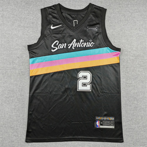 2026 City Edition San Antonio Spurs 2 HARPER Black NBA Jersey Basketball Shirt