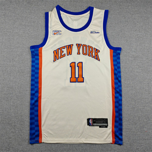 2026 City Edition New York Knicks BRUNSON 11 OFF-White NBA Shirt Men's Basketball Jersey