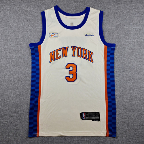 2026 City Edition New York Knicks HART 3 OFF-White NBA Shirt Men's Basketball Jersey