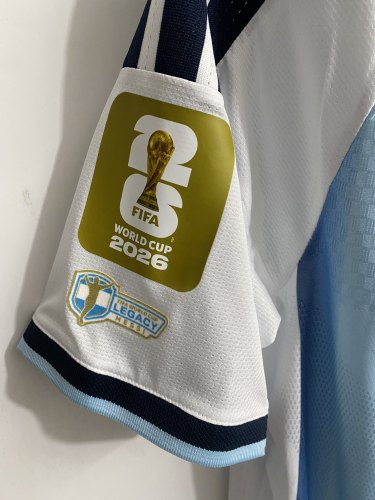 with FIFA World Champions 2022+Legacy+World Cup+Golden Ball Patch Player Version 2026 Argentina MESSI 10 Home Soccer Jersey Camisetas de Futbol