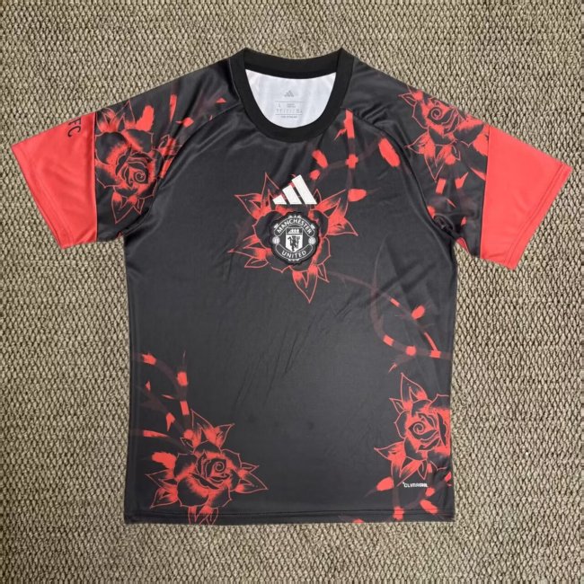 Fans Version 2026-2027 Manchester United Black/Red Special Edition Soccer Jersey Man United Football Shirt