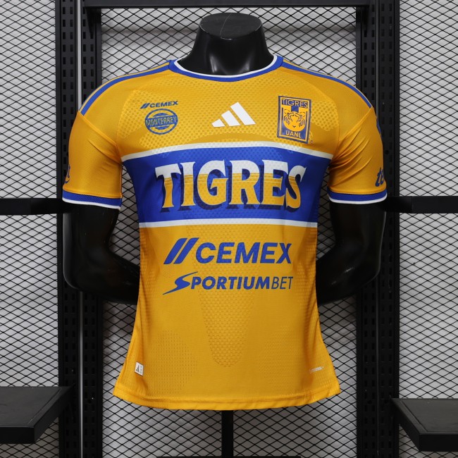 Player Version 2026-2027 Tigres UANL Home Soccer Jersey Football Shirt
