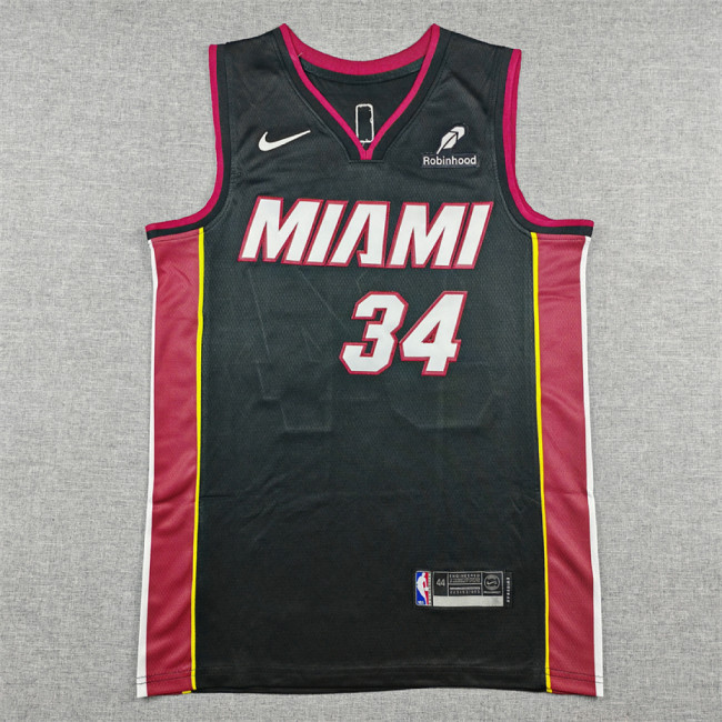 Miami Heat ANTETOKOUNMPO 34 Black NBA Jersey Basketball Shirt