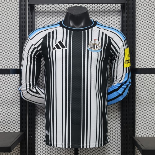 Long Sleeve Player Version 2026-2027 Newcastle United Home Soccer Jersey Football Shirt