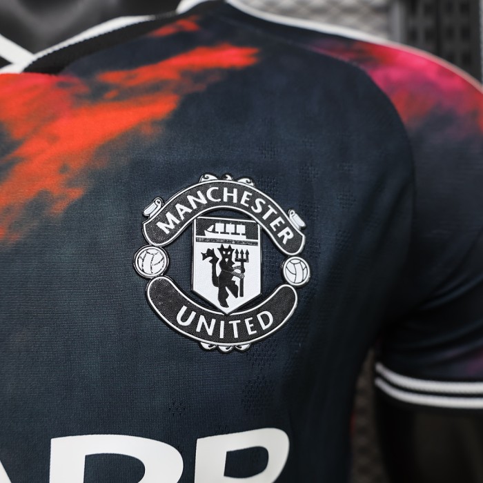 Player Version 2026-2027 Manchester United Black/Red Soccer Jersey Football Shirt