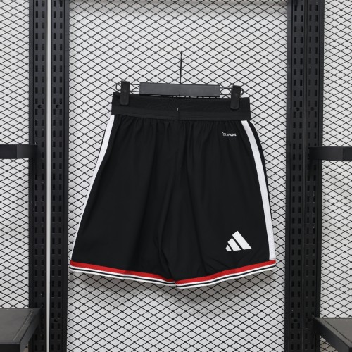 Player Version 2026-2027 Manchester United Away Black Soccer Shorts Football Shorts