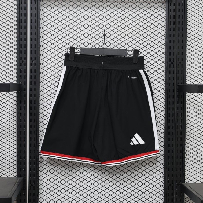 Player Version 2026-2027 Manchester United Away Black Soccer Shorts Football Shorts