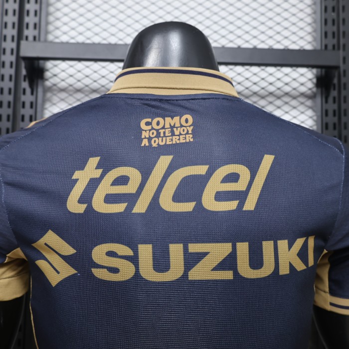 with All Sponor Logos Player Version 2026-2027 Club America Aguilas Away Soccer Jersey Football Shirt