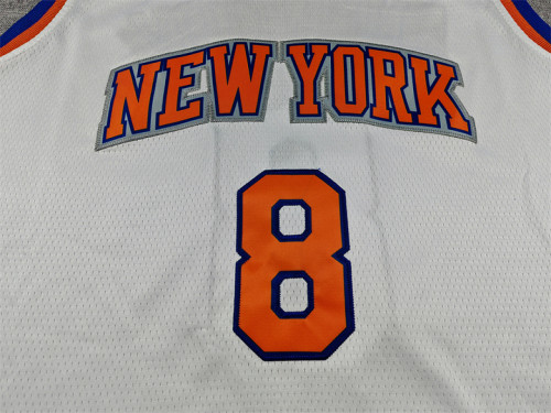 New York Knicks ANUNOBY 8 White NBA Shirt Men's Basketball Jersey