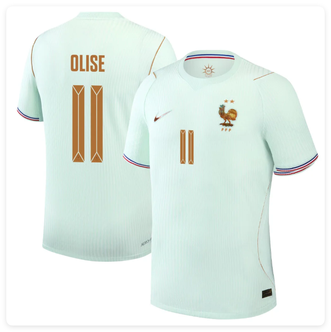 Player Version 2026 World Cup France Bradley 11 Olise Away Soccer Jersey Football Shirt