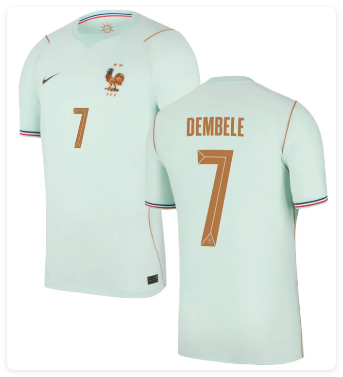 Fan Version 2026 World Cup France 7 Ousmane Dembele Away Soccer Jersey Football Shirt