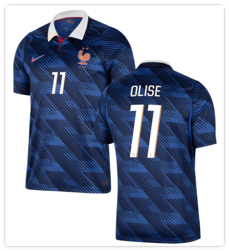 Player Version 2026 France 11 Olise Home Soccer Jersey Football Shirt