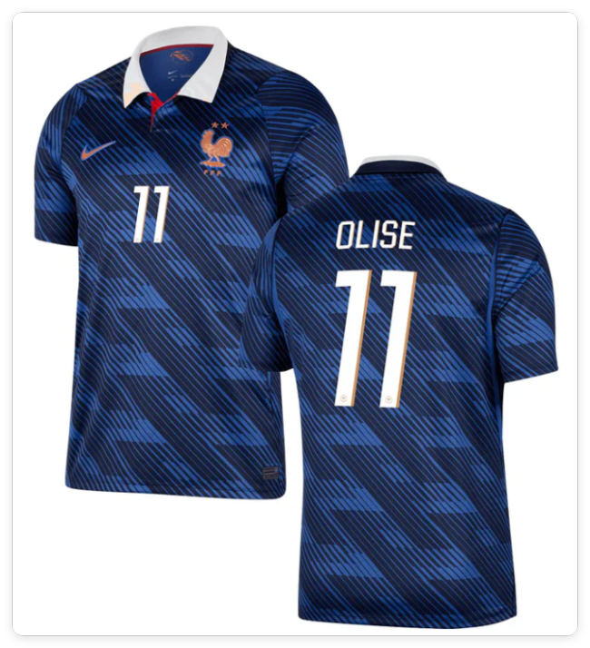 Player Version 2026 France 11 Olise Home Soccer Jersey Football Shirt