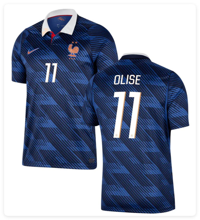 Player Version 2026 France 11 Olise Home Soccer Jersey Football Shirt