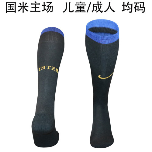 Youth/Adult 2026-2027 Inter Milan Home Soccer Socks Football Socks