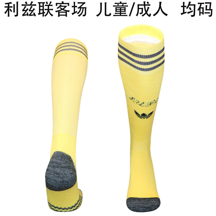 Youth/Adult 2026-2027 Leeds United Away Yellow Soccer Socks Football Socks