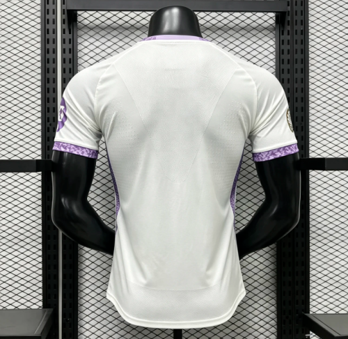 Player Version 2026-2027 Real Madrid White/Purple Soccer Jersey Real Football Shirt