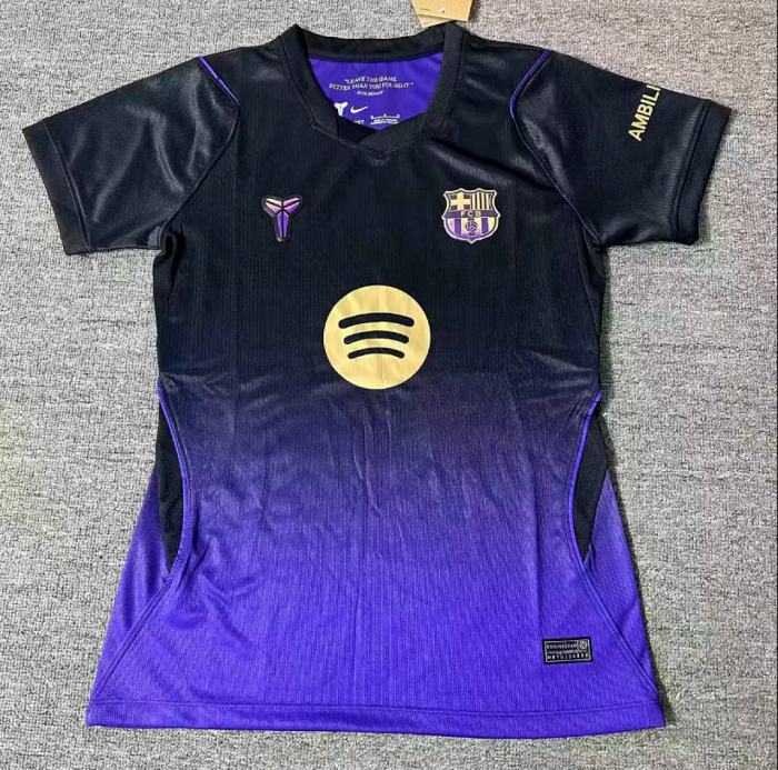 Women 2026-2027 Barcelona Away Black/Purple Soccer Jersey Girl Football Shirt