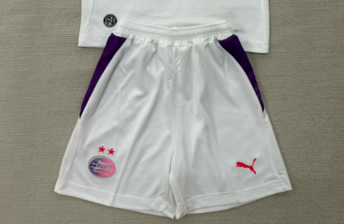 Fan Version 2026-2027 PSV Eindhoven Away White Soccer Shorts Football Shorts