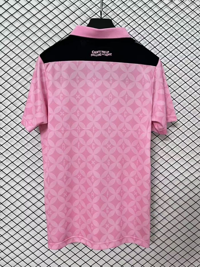 Fans Version 2026-2027 Sunderland Away Pink Soccer Jersey Football Shirt