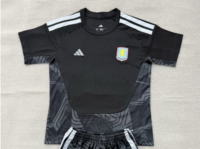 Fan Version 2026-2027 Aston Villa Black Goalkeeper Football Shirt Soccer Jersey