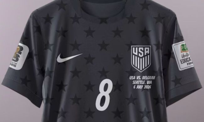 with Match Details+World Cup Patch Player Version 2026 USA Away Black Soccer Jersey United States Football Shirt