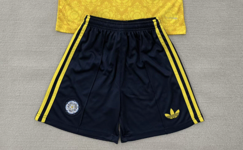Fan Version 2026-2027 Leeds United Away Blue Soccer Shorts Horona Football Shorts