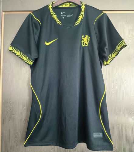Women 2026-2027 Chelsea Away Black Soccer Jersey Girl Football Shirt