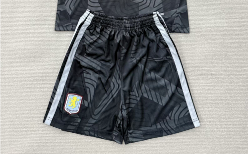 Fan Version 2026-2027 Aston Villa Black Goalkeeper Soccer Shorts Football Shorts