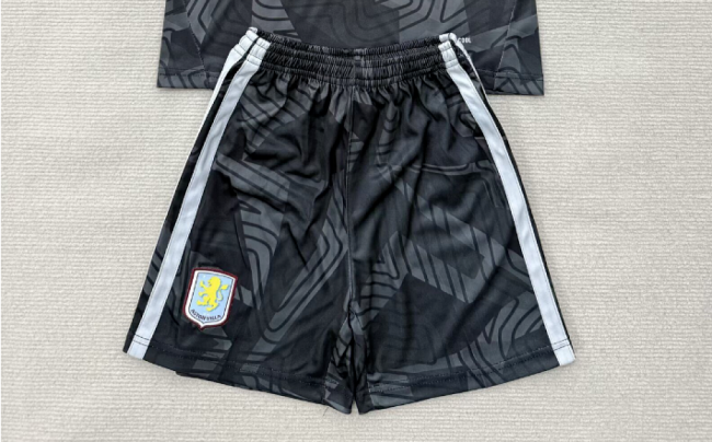Fan Version 2026-2027 Aston Villa Black Goalkeeper Soccer Shorts Football Shorts